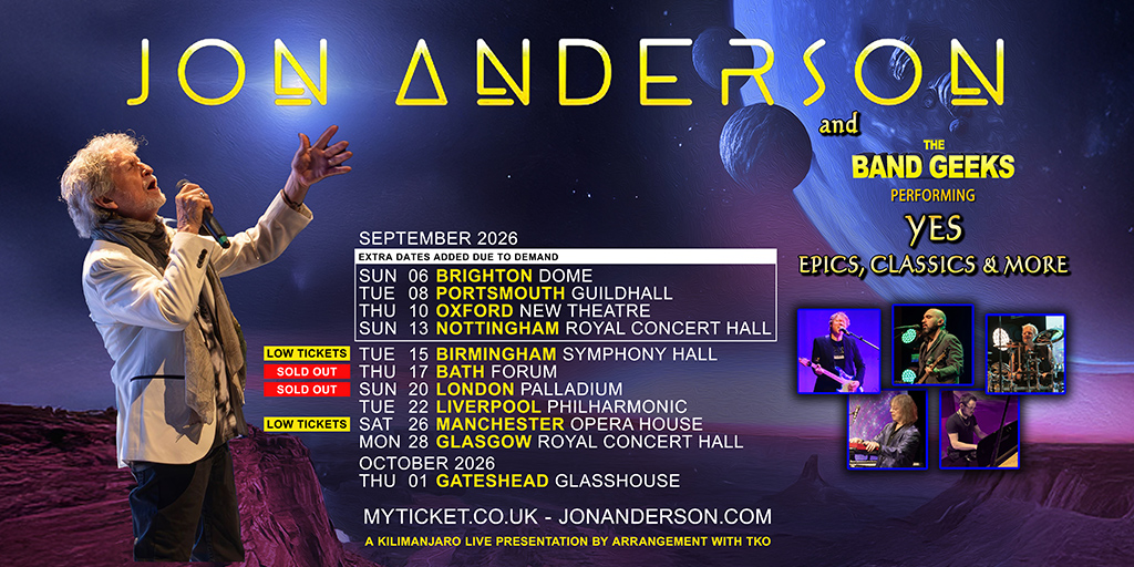 JON ANDERSON & THE BAND GEEKS - YES Epics, Classics & More