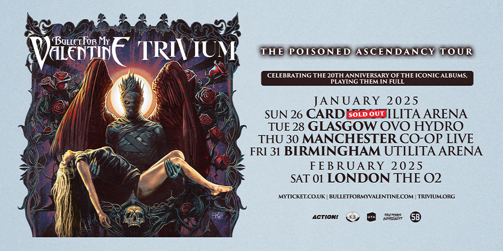Bullet For My Valentine & Trivium The Poisoned Ascendancy UK Tour