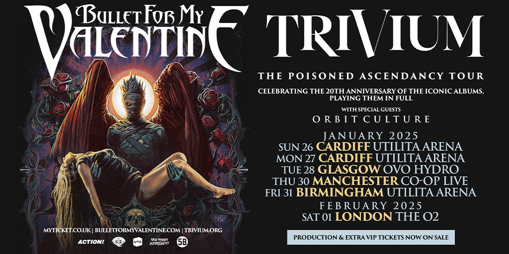 Bullet For My Valentine & Trivium - The Poisoned Ascendancy UK Tour 2025