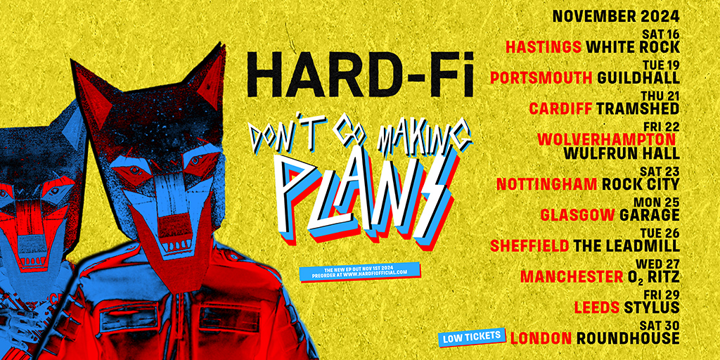 HardFi Tour 2024, Official Concert Tickets from MyTicket.co.uk