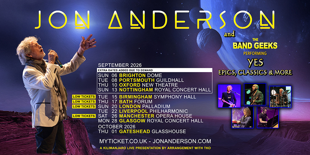 JON ANDERSON & THE BAND GEEKS - YES Epics, Classics & More