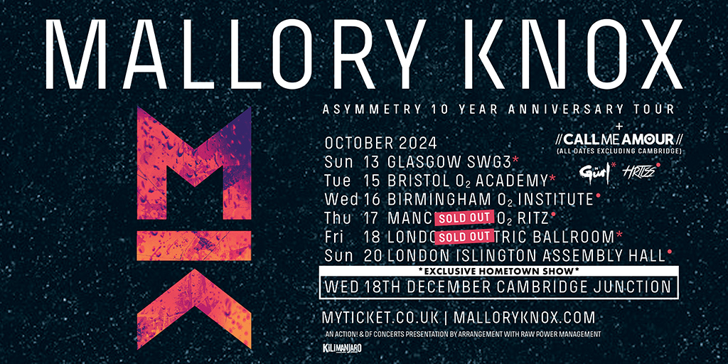 Mallory Knox - ‘Asymmetry’ 10-year Anniversary Tour