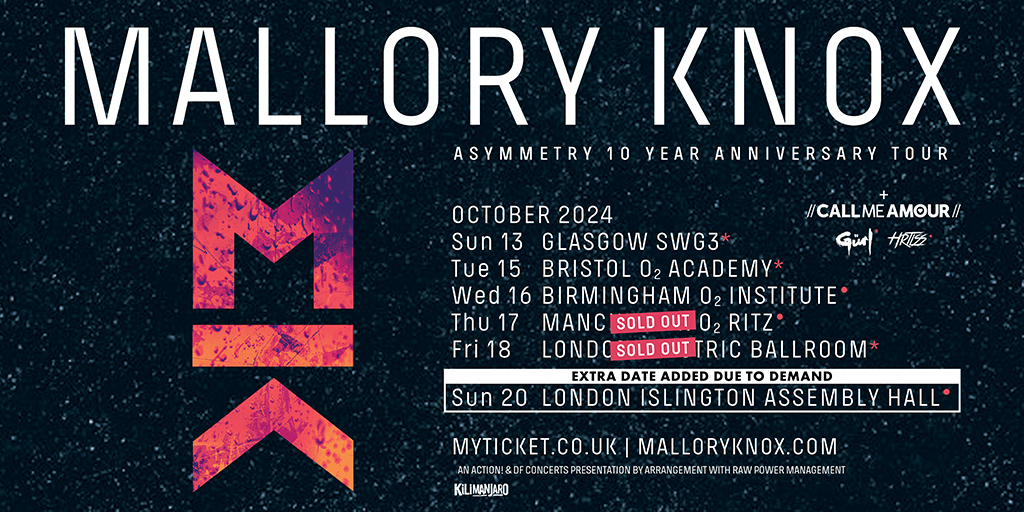 Mallory Knox - ‘Asymmetry’ 10-year Anniversary Tour