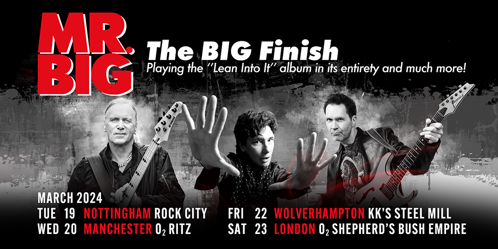 Mr. Big The BIG Finish Tour 2024, Official Concert Tickets from