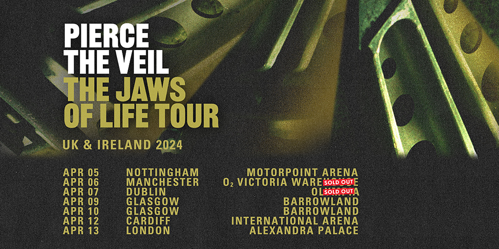 Pierce The Veil The Jaws Of Life Tour Alexandra Palace Saturday
