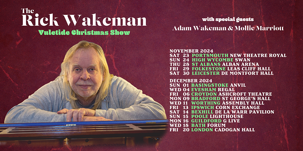 The Rick Wakeman Yuletide Christmas Show with special guests Adam Wakeman & Mollie Marriott