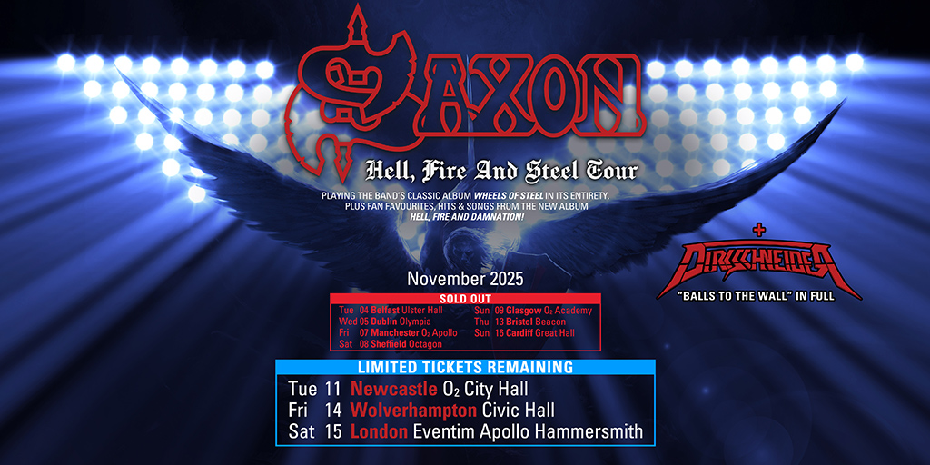 Saxon – Hell, Fire And Steel Tour