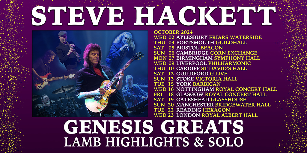 Steve Hackett Genesis Greats Lamb Highlights, and Solo Royal Albert
